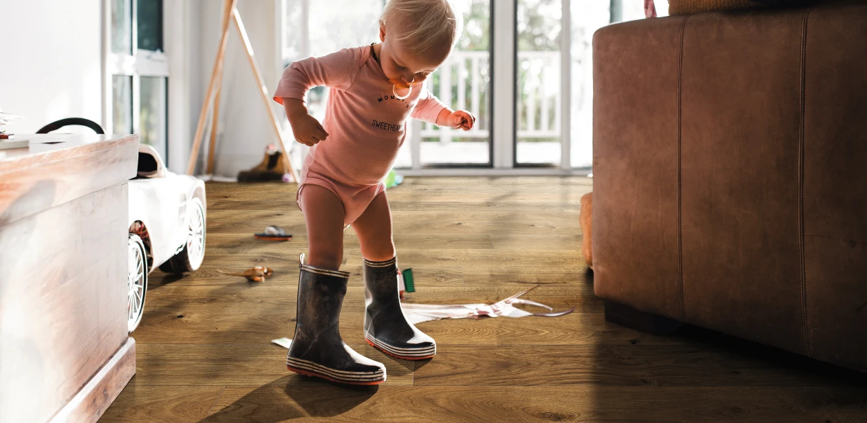Everyday life on a durable HARO parquet floor